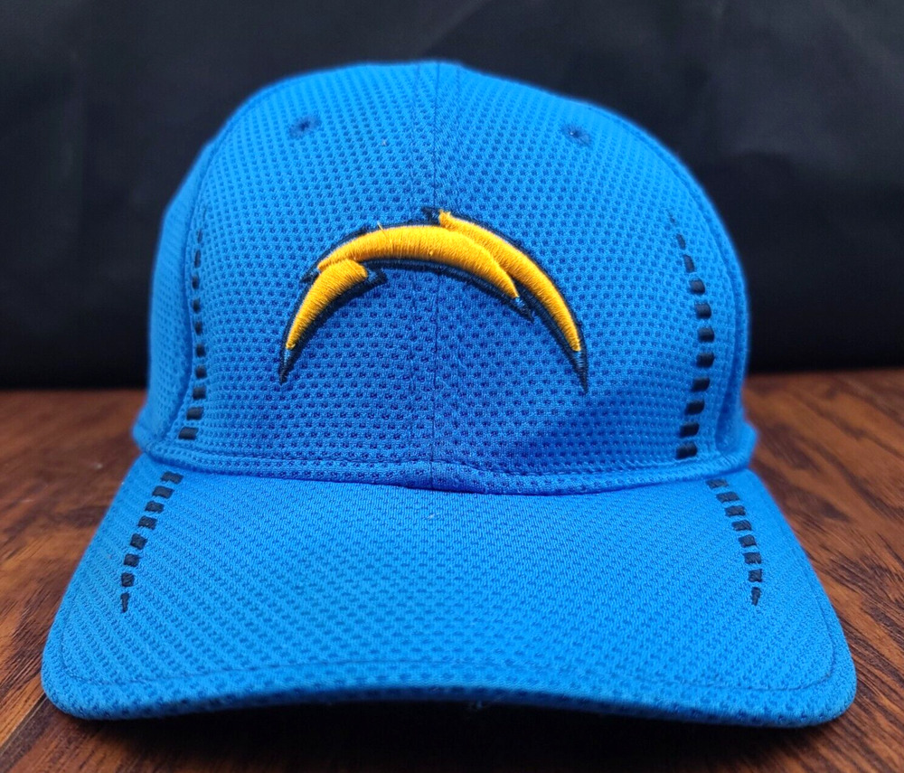 San Diego Chargers Cap Fitted Medium Large Blue Waffle Knit Hat NFL Football